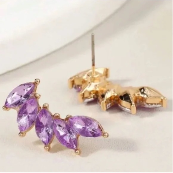 ❤️ FREE Gemstone Wing Leaf Hot Chic Boho Peasant Hipster Hip Hippie Art Earrings - Picture 1 of 3